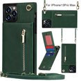 thumbnail image 2 of Wallet Case for iphone PU Zipper Wallet Smartphone Case with Card Holder & Shoulder Strap, 2 of 2