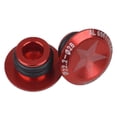 thumbnail image 1 of 1 Par Tapones Tapas de Aleación de Aluminio MTB Manillar Barra Final rojo shamjiam Tapones de manillar de bicicleta, 1 of 8