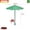 Green, variant on JZCHUNTOY Floral Pattern Sun Umbrella 1 Piece, UV Protection Parasol with Plant Design, Lightweight and Waterproof Outdoor Umbrella
