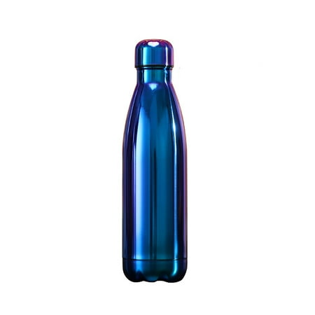 

Xhtang 17oz Sport Water Bottle Vacuum Insulated Stainless Steel Sport Water Bottle Leak-Proof Double Wall Cola Shape Water Bottle Keep Drinks Hot & Cold