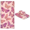 thumbnail image 6 of Coolnut Butterfly2 Bath Towels Soft Absorbent Bath Towels Bath Towel Set of 3 for Home Hotel Bathroom Decor, 6 of 6
