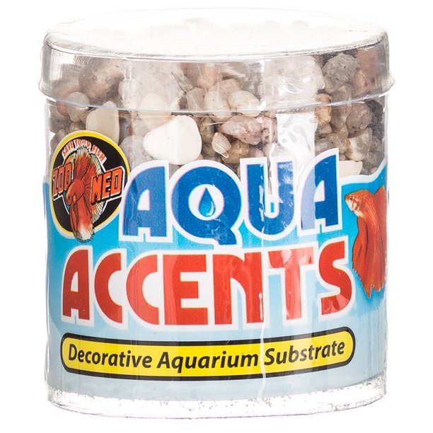 Zoo Med Aquatic Aqua Accents Aquarium Substrate Light River Pebbles