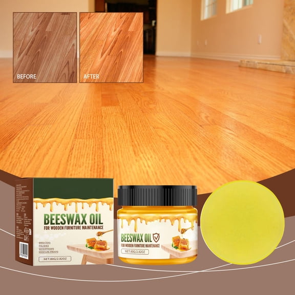 Natural Beeswax Wood Polish – Multi-Purpose Furniture Wax for Wood Floors, Tables, and Traditional Wood Care