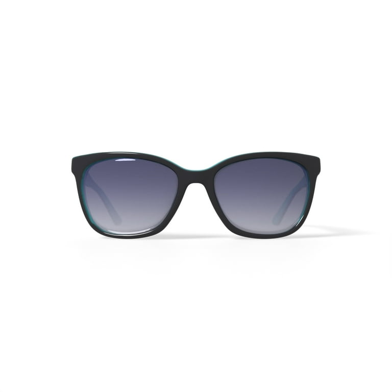 Calvin Klein Women s Rx able Fashion Sunglasses CK19503SG Black Teal 55 17 135 with Case Walmart