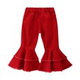 thumbnail image 3 of Generic Clothes for Girls Fashion Casual Toddler Kids Baby Girls Children Flare Pants Denim Ruffles Tassel Clothes Jeans Pants Trousers High Waist Bell Bottoms, 3 of 8