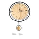 thumbnail image 1 of Reloj colgante de pared con columpio de madera Retro, reloj de pared de cuarzo silencioso, decoración para el hogar, oficina y habitación, 1 of 8