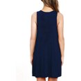 thumbnail image 3 of LEZMORE Women Summer Casual Swing T-Shirt Dresses Beach Cover up Loose Dress (US 4-22), 3 of 7