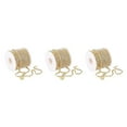 thumbnail image 2 of relayinert Elegant Crystal 10 Yard Rhinestone Close Chain Clear Trim Sewing Craft Golden 10m 3Set, 2 of 6
