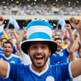 thumbnail image 3 of Jiibva Argentina Football Hat, National Flag High Cap Bowler Hats Football GameCelebration Party Halloween Headdress Sports Cap Fun Photo Prop Accessory, 3 of 7