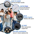 thumbnail image 3 of Reproductor de CD portátil con altavoz Bluetooth Boombox Pyle PHCD59.5, 3 of 8