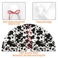 thumbnail image 4 of Lsque Cow Skin 1 Print Christmas Tree Skirt, Tree Skirt with Ties or Velcro, Perfect for Holiday Decorations, Halloween, and New Year-30", 4 of 7