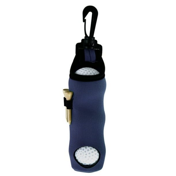 2 Pack Golf Ball Carry Bag Golf Tee Holder Pouch with Swivel Waist Belt