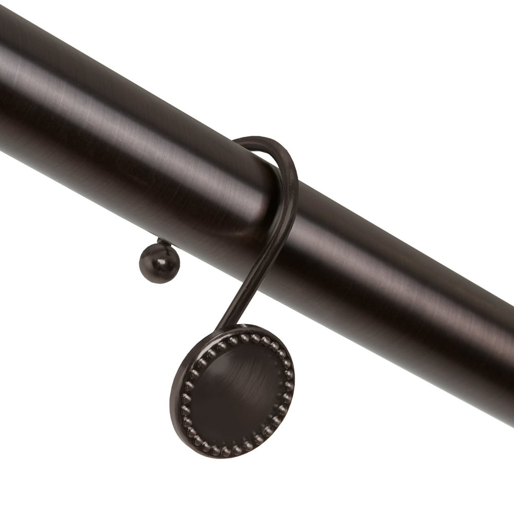 Better Homes & Gardens Beaded Shower Curtain Hooks, Set of 12, Oil