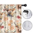 thumbnail image 4 of Blackout Kids Curtains,Flower and Highland Cow Childrens Insulated Curtains Set Of 2,Bedroom Essentials,Toddler Room Decor 42"x63"(106x160cm), 4 of 4
