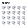 thumbnail image 3 of Uxcell 100Pcs Soportes de estante de plástico, Clip de estante de 5mm, Clavo de estante de acero, Claro, 3 of 3