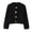 Black, variant on TGSLY Fall Button Down Sweater for Women Warm Soft Crew Neck Long Sleeve Chunky Knit Cropped Cardigan Loose Casual Solid Color Coat with Pockets L