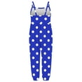 thumbnail image 5 of Kaemgyyd Toddler Girls Clothes Romper Cute Polka Dot Spaghetti Strap Sleeveless Jumpsuit Summer Outfits with Pockets 1-6 T, 5 of 5
