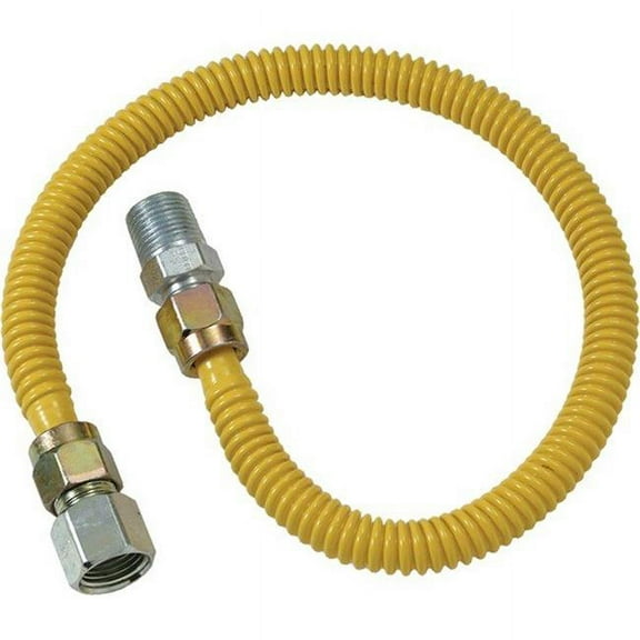 Easyflex USA EFGC-038-YE-1011-48 Gas Connector - 0.5 in. x 48 in.