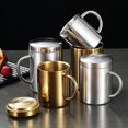 thumbnail image 3 of Juego de 2 tazas de acero inoxidable | Taza de café de doble pared | Juego de té | 300 ml | Tazas térmicas | Tazas de camping irrompibles | M&W, 3 of 5