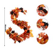 Simulated Silk Maple Leaf Vine - Lifelike, Rustic for Simulated Silk Maple Leaf Vine, Wall Hanging Maple Decor & Wedding Maple Vine Decor