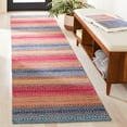 thumbnail image 2 of SAFAVIEH Montauk Albine Striped Cotton Runner Rug, Blue/Red, 2'3" x 9', 2 of 8