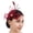 A, variant on TeaParty Bridal Shower Fascinator Hair Clip Hair Accessory With Secure Clip For Weddings Horse Racing Event Dressingup