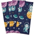 thumbnail image 2 of SKYSONIC Sloth Kitchen Dish Towel Set of 1, Super Absorbent Soft Drying Cloth Tea Bar Towels, 28 x 18 Inch, 2 of 7
