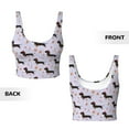 thumbnail image 5 of Lsque Dachshund Dog Puppy Printed Women'S Sports Bra, Compression, Moisture Wicking, High-Impact Sports Bra For Women,Supportive sports bra-X-Large, 5 of 9