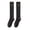 Dark Gray, variant on Xijirk Womens Knee High Socks Black Bow Embroidered Cotton Crew Socks Size:One Size