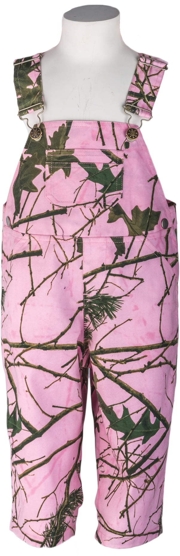 Infant Toddler Camouflage / Pink Camo Cotton Ranger Bib Overall, 612