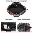 thumbnail image 3 of Yorkie Dog and Flower Florals Travel Tote Bags for Women Carry On,Large Weekender Bags for Women Travel,Multi Functional Duffle Bag for Work,Shopping,Sports, 3 of 5