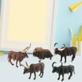thumbnail image 4 of sunsanly Cattle Figurine Realistic Water Buffalos Bull Cow Muskox Miniature Solid Model Early Learning Educational Toy Wild Animal Statue Model Desktop Ornament Model Gift, 4 of 8
