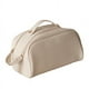 thumbnail image 2 of Bolsa de cosméticos bolsa de maquillaje de gran capacidad bolsa de maquillaje de doble cremallera bolsa de baño de viaje portátil blanca, 2 of 10