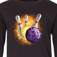 thumbnail image 4 of Inktastic Bowling Strike Long Sleeve Youth T-Shirt, 4 of 5