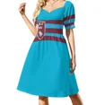 thumbnail image 1 of Vestido de manga corta con bandera larga WHU, vestidos de verano para mujer, vestidos para fiesta de graduación, 1 of 8