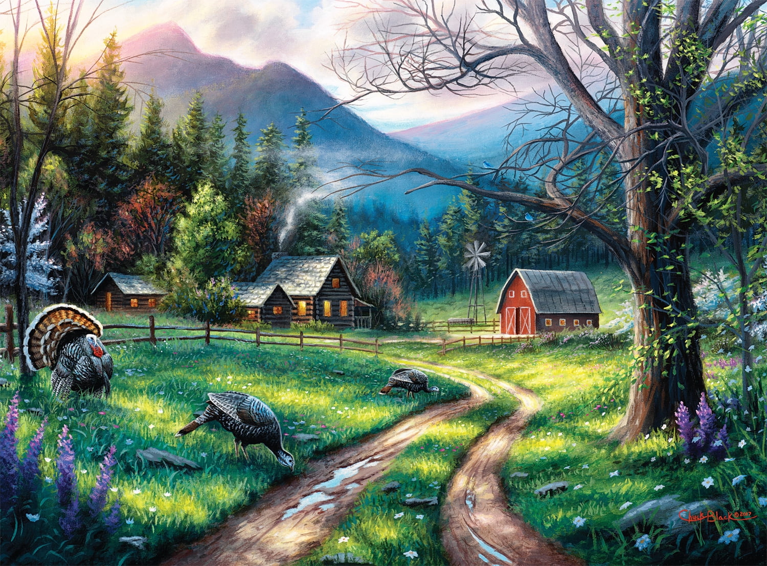 Buffalo Games 1000-Piece Bear Creek Ranch Interlocking Jigsaw Puzzle for Adults Ages 14+