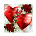 thumbnail image 2 of Kits de pintura de diamantes 5D DIY, corazones, rosas, taladro cuadrado completo, decoración de pared, arte artesanal Likrtyny Oficina Multiescena Multifunción, 2 of 9
