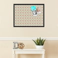 thumbnail image 3 of PinPix 30x22 Custom Cork Bulletin Board  Poster Board Has a Fabric Style Canvas Finish, Framed in Abstract Pattern, by ArtToFrames (PinPix-558), 3 of 5