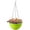 Green, variant on Self-Watering Hanging Planter, Indoor Outdoor Garden Flower Plant Pot Container with Drainer and Hanging Chain