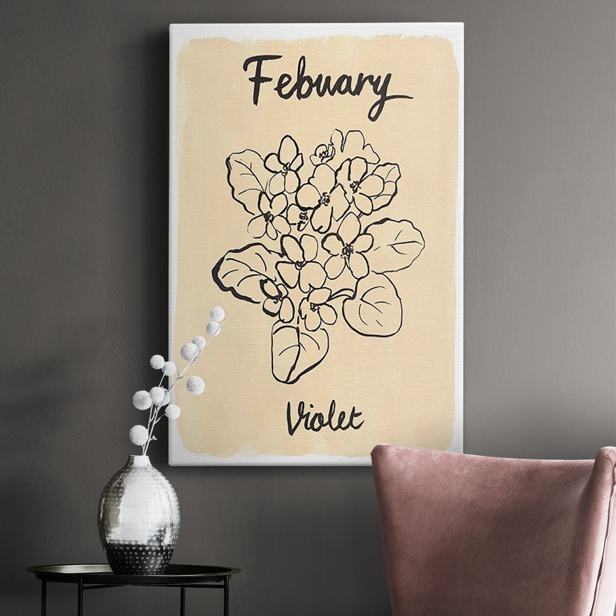 Birth Month II Premium Gallery Wrapped Canvas - Ready to Hang