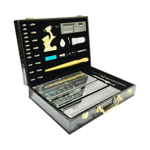 Clearance! Delayuji Measuring Tools Selector Tool Portable Electronic Jewelry Tester Pen for Color Stones Gold Testing Kits Gemstone Jewelry Validation Gem Pen Selector One Size Black