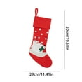 thumbnail image 3 of Wzzjkit Chaussettes de Noël Blanches et Rouges, Décoration de Noël Mignonne, Grands Sacs Cadeaux, Sacs à Bonbons, 3 of 6