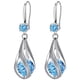 thumbnail image 1 of Pendientes de Gota Drop08 1Pza Gota de Agua Azul Metal/Circón., 1 of 1