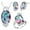 Multicolor, variant on Xinyolin Geometric Rhinestones Women's Jewelry Set - Prom Necklace Earrings Ring Set