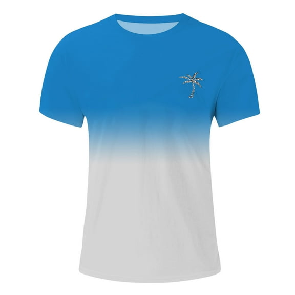 FUZHIQ Big and Tall T Shirts for Men Comfort Loose Fit Crew Neck Holiday Tees Clothes Quick Dry Active Athletic Men's Summer Shirts,XXXL