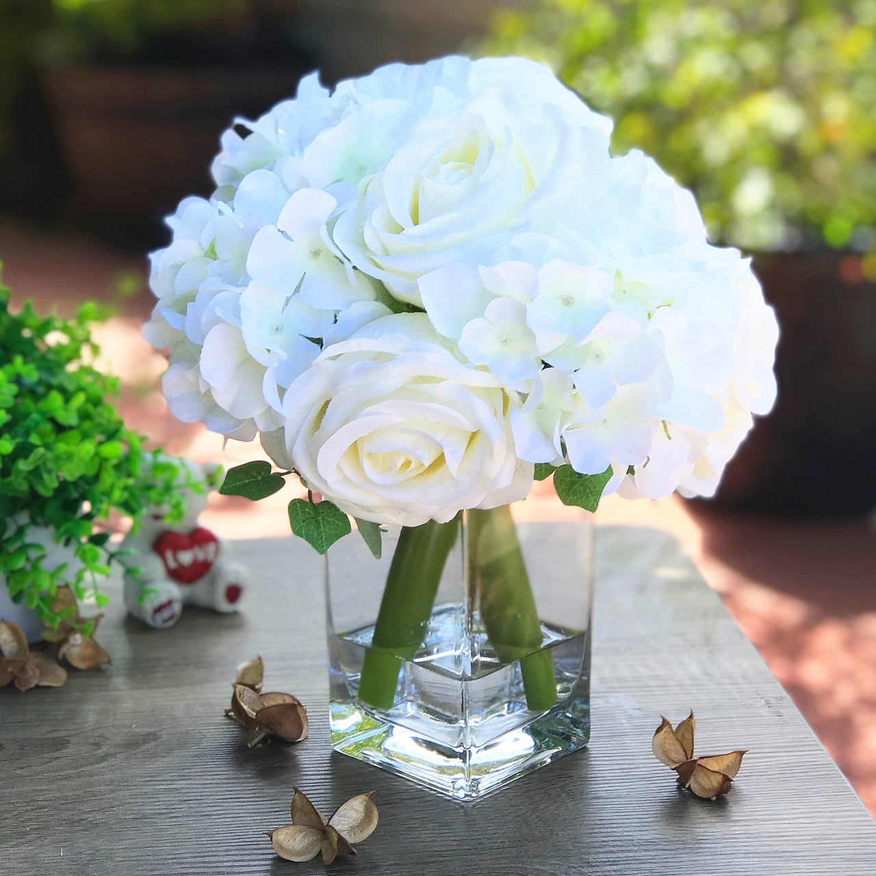 Ludlz 5PCS Artificial Baby Breath Flowers Fake Gypsophila Bouquets Fake  Real Touch Flowers for Wedding Decor DIY Home Party Ornamental Vase Bottle
