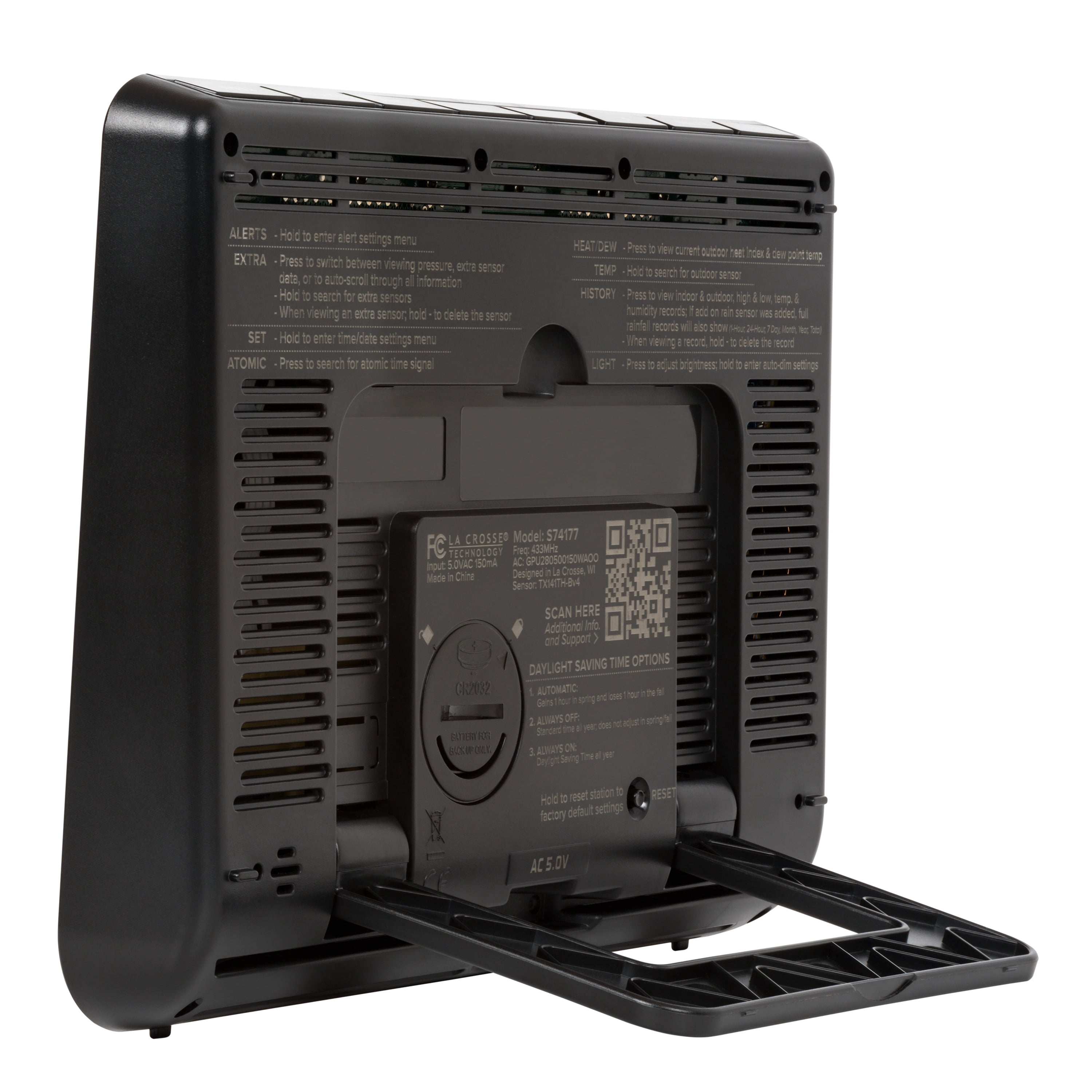La Crosse Technology Wireless Weather Station with Atomic Time, 1 Each, 308-47737-Int