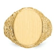 thumbnail image 4 of 14K Yellow Gold Ring Band Signet 17.0x14.0mm Open Back Men's, 4 of 5