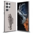 thumbnail image 1 of TalkingCase Slim Phone Case Compatible for Samsung Galaxy S22 Ultra 5G, Spaceship Gray Print, Thin Light, Flexible, Soft, USA, 1 of 6