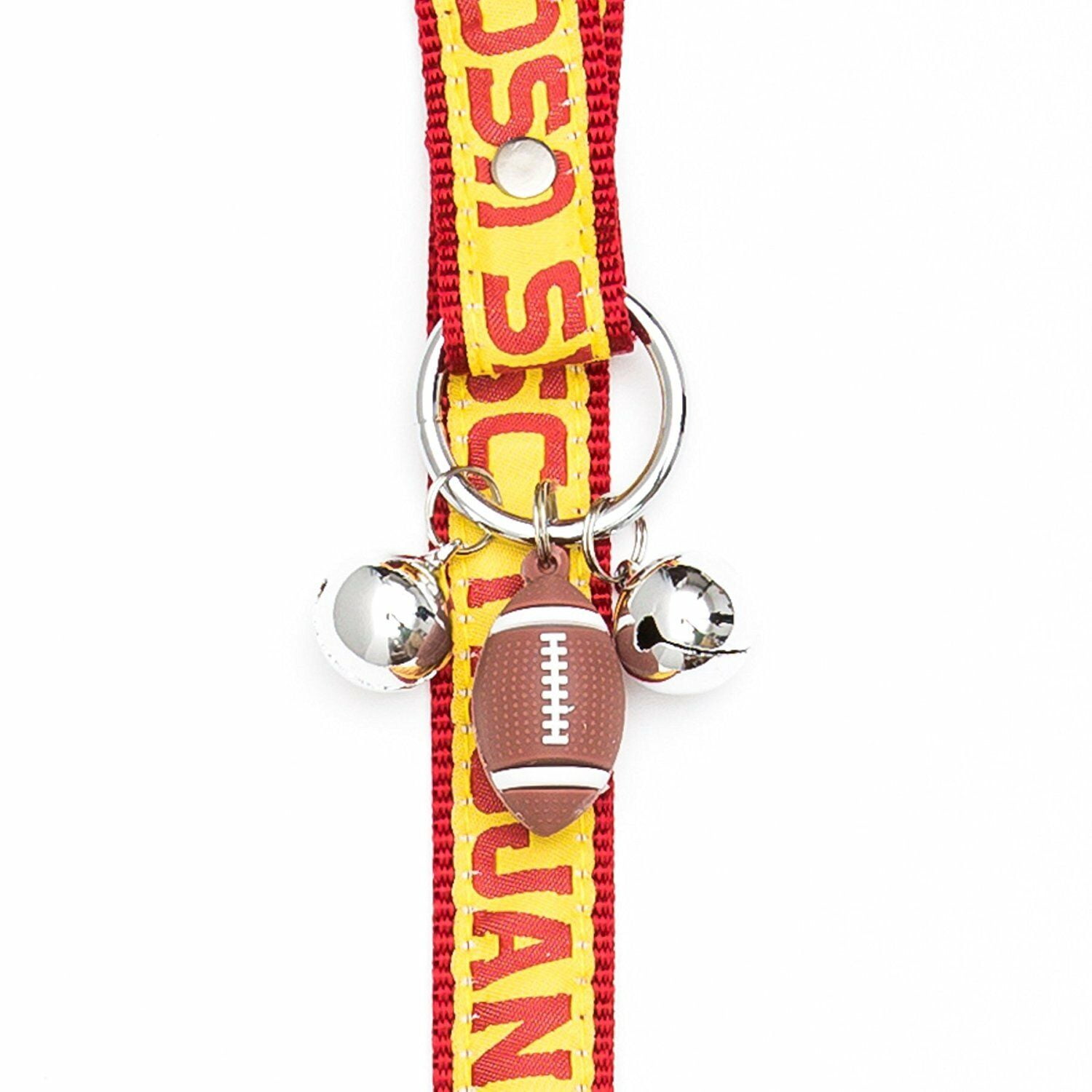 Pets First NCAA USC Trojans Door Training Bells for Pets, 40+ College teams Licensed Home Entry Décor